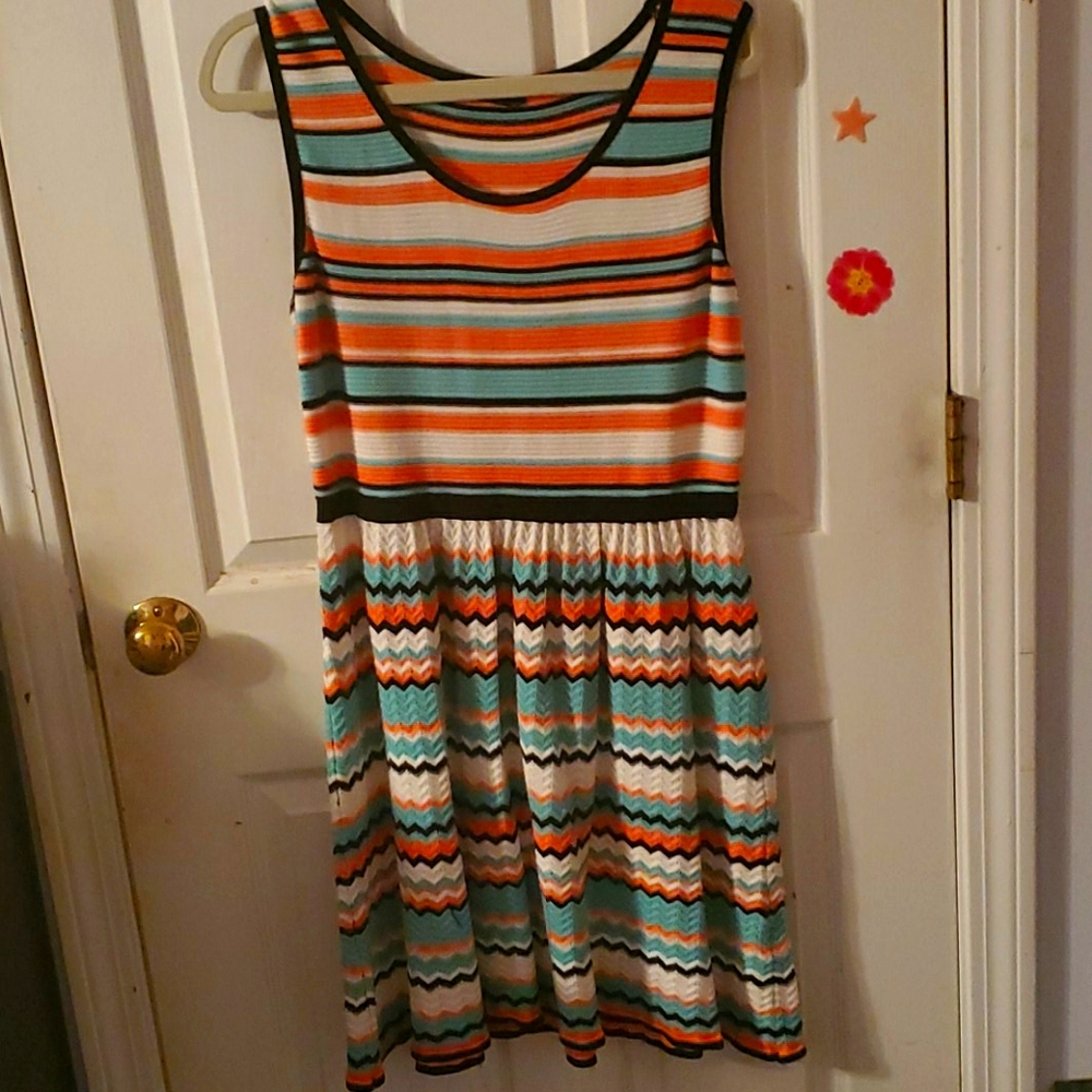 Short sleeved sweater dress